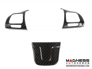 Volkswagen Golf Mk6 - Steering Wheel Cover V2 - Carbon Fiber